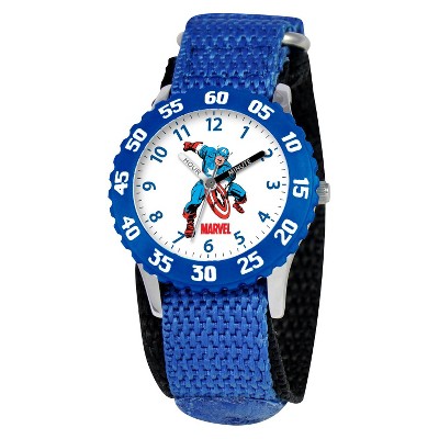 Boys' Marvel Captain America Watch - Blue