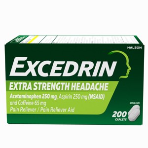 Excedrin Extra Strength Pain Reliever Caplets - Acetaminophen/Aspirin (NSAID) - 1 of 4