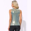 INSPIRE CHIC Women's Metallic Sleeveless Club Party Shiny Tank Top - 3 of 4