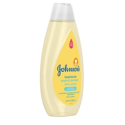 johnson's head to toe wash and shampoo 16.9 oz