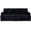 NicBex 79.33 Inch Modern Corduroy Couch,3-Seater Sofa with 4 Pillows for Living Room,Small Space,Office,Apartment - 2 of 4