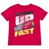 Disney Boy's 3-Pack Lightning McQueen Cars Graphic Tees, Red, Size 2T - 2 of 4