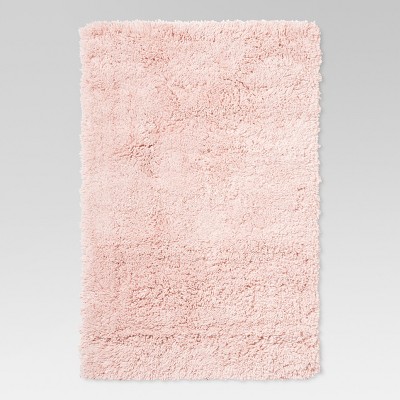 4'x5'6" Plush Shag Washable Accent Rug Pink - Room Essentials™