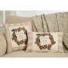 Saro Lifestyle Merry Christmas and Happy New Year Poly Filled Pillow - image 3 of 3