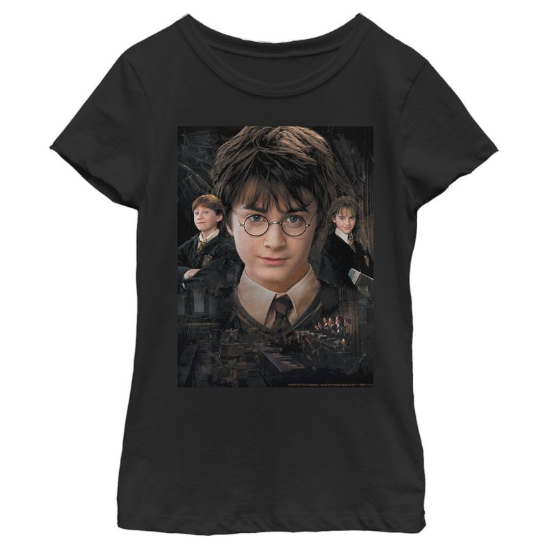 Girl's Harry Potter Wizard Best Friends T-Shirt, 1 of 4
