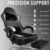 Gaming Chair with Pocket Spring Cushion and Footrest, Ergonomic Computer Chair for Adults, Breathable PU Leather Game Chair - 4 of 4