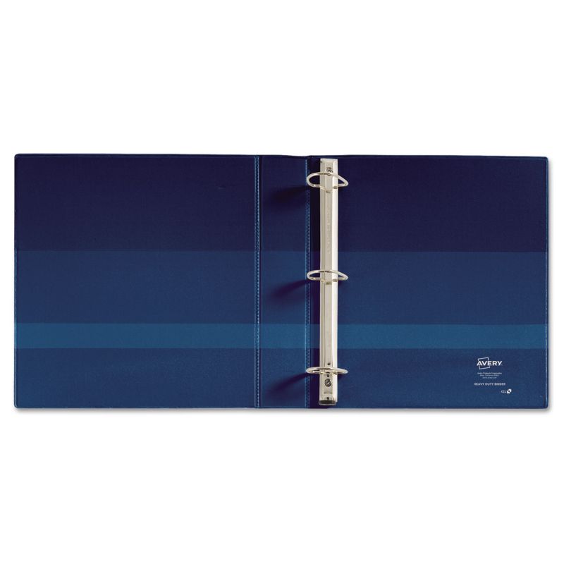 Avery Heavy-Duty View Binder w/1-Touch EZD Rings 1 1/2" Cap Navy Blue 79805, 5 of 9