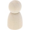 Bright Creations 50 Pack Unfinished Wooden Peg Baby Doll Bodies Small Natural Wood Figures for Painting DIY Arts and Crafts for Kids 1.2 inches Tall - 3 of 4