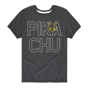 Boys' - Pokémon - Pikachu Logo Style Short Sleeve Graphic T-Shirt - 1 of 4