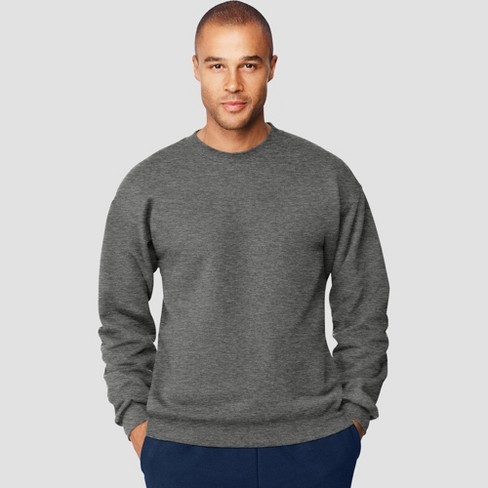 Hanes Men's Ultimate Cotton Sweatshirt - Charcoal Heather XL