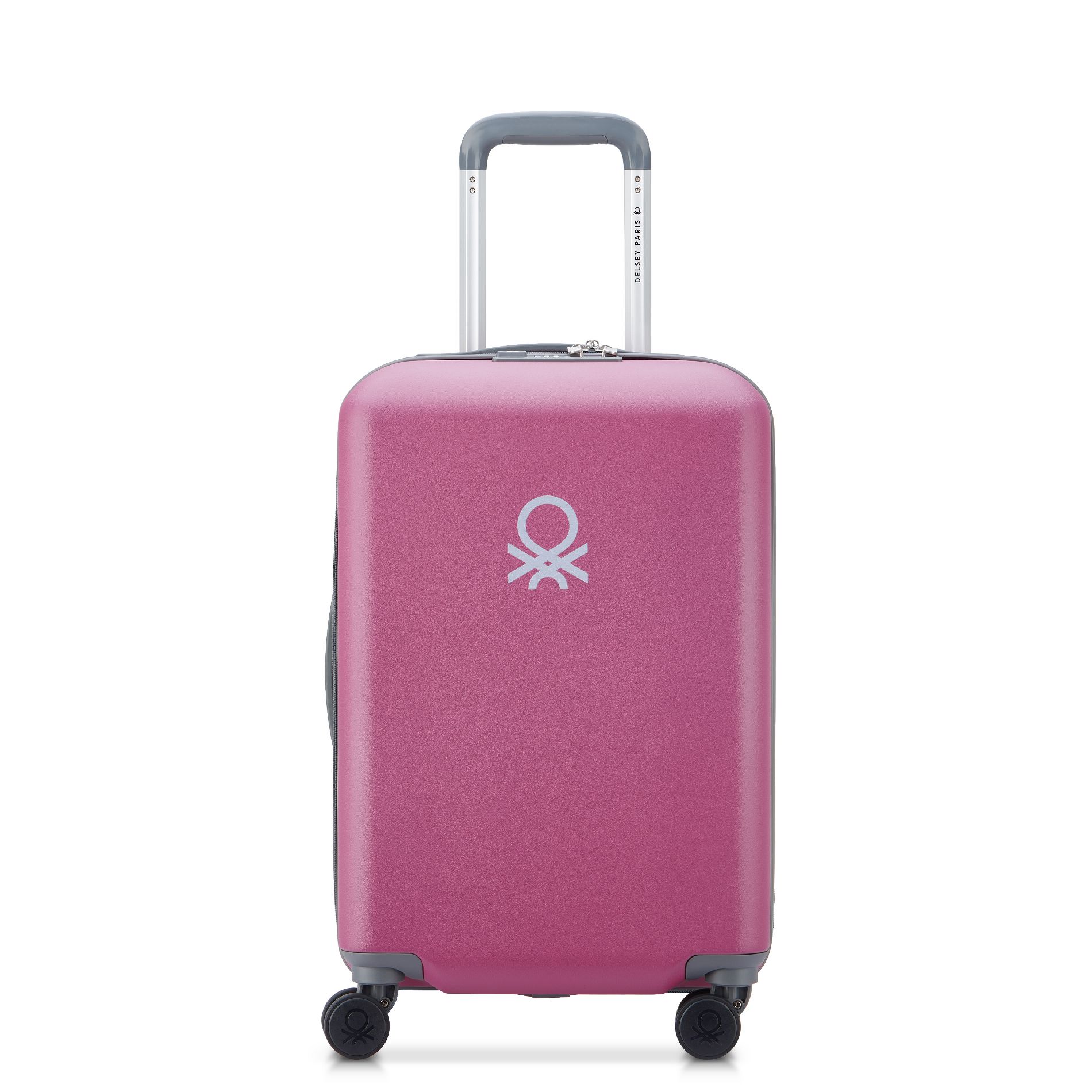 United Colors of Benetton x DELSEY PARIS Carry On 19" Hardside Spinner Suitcase - Pink