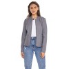 Women's Faux Leather Scuba Moto Biker Jacket - S.E.B. By SEBBY - 3 of 4