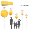 PartyWoo Balloons Mustard Yellow Fall Color Orange Yellow 36 18 12 10 5 Inch 100 pcs - 2 of 4