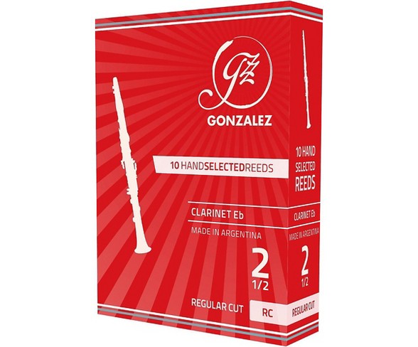 Gonzalez Regular Cut Eb Clarinet Reeds Box of 10 Strength 3.5