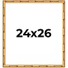 PosterPalooza | 24x26 Bamboo Picture Frame, UV Acrylic, 4 Finishes - Brown, Black, Gold, and Natural - 2 of 4