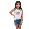 Simply Sage Market Watercolor Flag Coquette Toddler Tank - 2 of 4