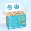 Darice 1000 Pcs Popsicle Stick, 4.5" Natural Wood Craft Sticks Supplies, Ice-Cream Stick Pop, Ages 3+ - 2 of 4
