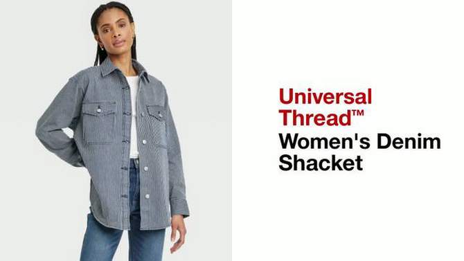 Women's Denim Shacket - Universal Thread™, 2 of 7, play video