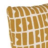 18"x18" Polyester Pillow in Block Panel Mustard - Skyline Furniture: Zipper Closure, Indoor Use - 3 of 4