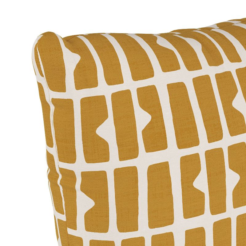 18&#34;x18&#34; Polyester Pillow in Block Panel Mustard - Skyline Furniture, 4 of 7