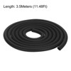 Unique Bargains Solid Foam Rubber Round Soundproof DIY Weather Seal Strip - 3 of 4