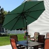 Sunnydaze Outdoor Aluminum Patio Table Umbrella with Polyester Canopy and Push Button Tilt and Crank - 9' - 4 of 4