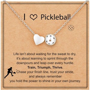 Sports Theme Necklace 4 Ball Designs Adjustable 16+3 Inch Christmas Gift - 1 of 4