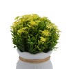 Unique Bargains Artificial Plants Flower Bud Vase Plastic 3.43"x3.43"x7.48" 1 Pc - 4 of 4