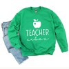Simply Sage Market Teacher Vibes Cursive Apple Sweatshirt - 3 of 4