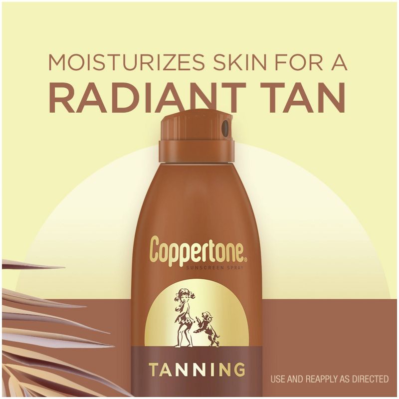 Coppertone Tanning Sunscreen Spray - Water Resistant Spray Sunscreen - SPF 15 - 5.5oz, 4 of 15