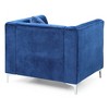 Upholstered Contemporary Sloped Armchair with Generous Seat Depth and Easy Assembly for Living Room - 4 of 4
