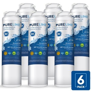 PureLine GE MSWF Refrigerator Water Filter Replacement, Compatible with RWF1500A, 101820A, 101821B Filters (6 Pack) - 1 of 4