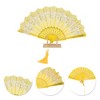 Unique Bargains Butterfly with Tassel Folding Fan 1 Pc - 3 of 4