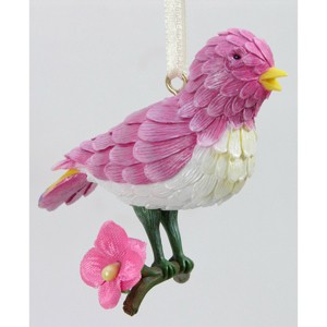 Gallerie II Flower Bird Ornament - 1 of 2