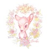 Girl's Bambi Floral Frame T-Shirt - 2 of 4