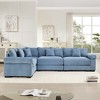 Aukfa Oversized Cloud Modular Corduroy Sofa Sectional with Ottoman - Reversible Deep Seat Couch for Living Room - 3 of 4