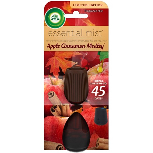 Air Wick Essential Oils Apple Cinnamon Medley Fragrance Diffuser 0.67 Fl Oz  Blister Pack, Solid & Plug-In Air Fresheners