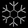 Novelty Lights Christmas LED Snowflake Sculpture, Made With LED Rope Light - 2 of 2