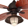 60" Casa Vieja Oak Creek Tropical Indoor Outdoor Ceiling Fan with LED Light Oil Rubbed Bronze Walnut Frosted Glass Damp Rated for Patio Exterior House - 3 of 4
