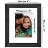 Americanflat Wide Molding Picture Frame with Mat - 2 of 4