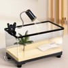 Turtle Tank Kit, Transparent Turtle Tank Starter Kit With Basking Platform, Aquarium Fish Tank for Turtles Crabs Fishes - 4 of 4