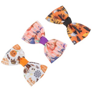 Unique Bargains Women's Halloween Print Duckbill Clip 3 Pcs - 1 of 4