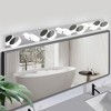VYNXARIA Chrome Wall Lights, 52" Modern 7-Light Vanity Fixture with Adjustable Brightness - 2 of 4