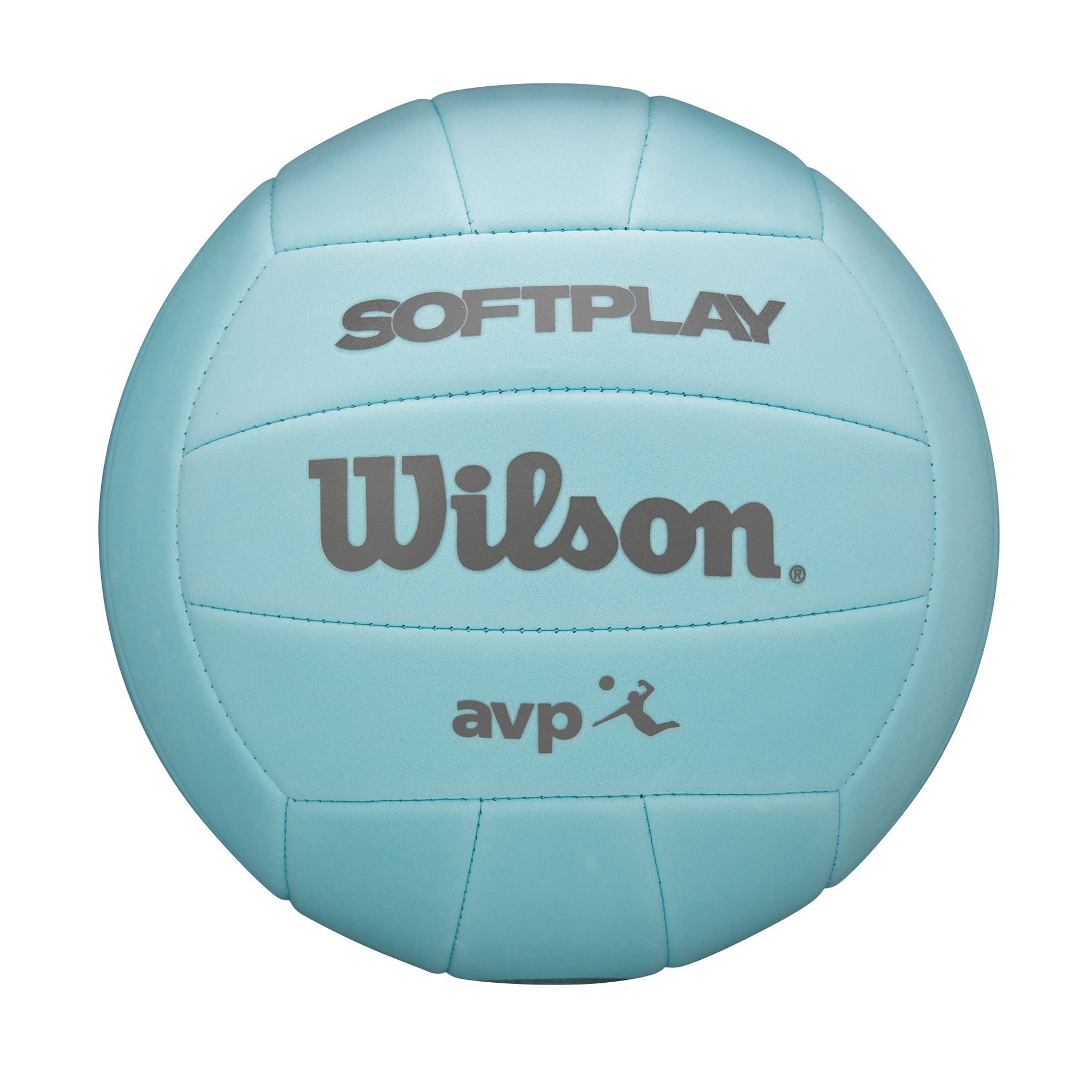 Wilson AVP Soft Play Volleyball - Blue: Synthetic Leather, Butyl Bladder