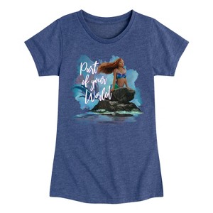 Girls' - Disney - Part Of Your World Fitted Short Sleeve Graphic T-Shirt - 1 of 4