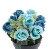 Unique Bargains Artificial Plants Rose Plastic 3.74"x3.74"x7.48" 1 Pc - 4 of 4