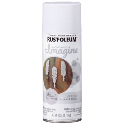 Rust-Oleum 10.25oz Imagine Glitter Spray Paint White