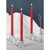 Taper Candles - Pack of 4, 12 inch, Unscented, Dinner & Table Candles - Slow Burning, Dripless & Smokeless - 4 of 4
