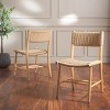 Hylos Rope Dining Chair (Set of 2) - DCH8803 - Natural/Light Blonde - Safavieh - 3 of 4