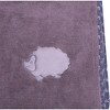 Bacati - Woodlands Grey with Grey Border Hedgehog Embroidered Baby Plush Blanket - 4 of 4